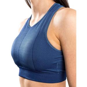 imageVenum Womens Standard Sparring Seamless Sport Brafor WomanNavy Blue