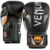 imageVenum Elite Boxing GlovesBlackSilverKaki