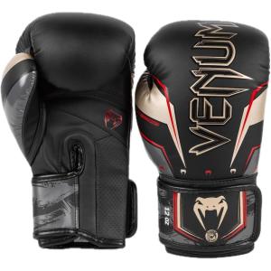 imageVenum Elite Boxing GlovesBlackGoldRed
