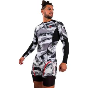 imageVenum Electron 30 Rashguard  Long SleevesGreyRed