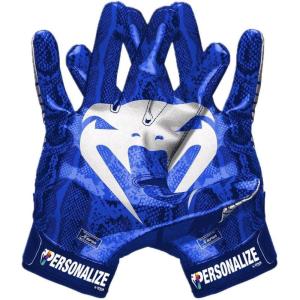 imageVenum Elite Football Gloves  PersonalizedRoyal BlueSilver