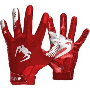 imageVenum Elite Football GlovesRedSilver