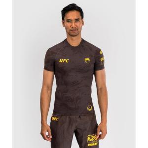 imageVenum UFC Fusion Fight Week Mens Performance Short Sleeve RashguardEarthen Brown