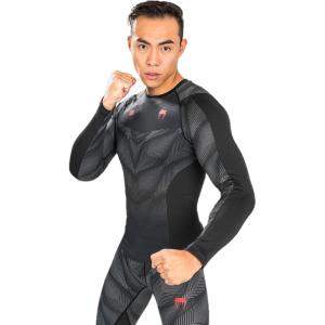 imageVenum Mens Phantom Rashguard Long SleevesBlackRed
