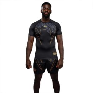 imageVenum Serpenti Short Sleeve RashguardBlackSilverGold