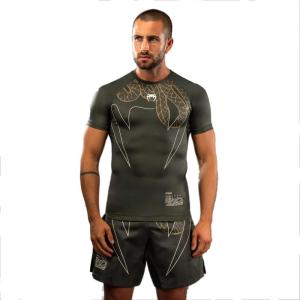 imageVenum Serpenti Short Sleeve RashguardKhakiBronzeIvory