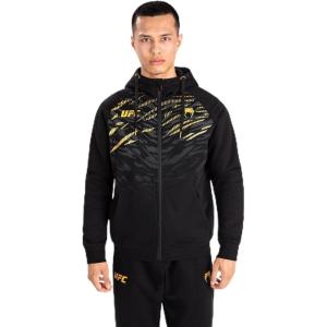 imageUFC Fusion by Venum Mens Replica Zip HoodieBlackGold